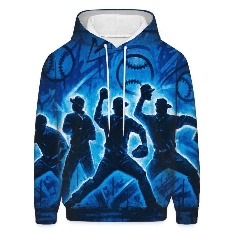 Graffiti Bullpen Thunder embroidered hoodies