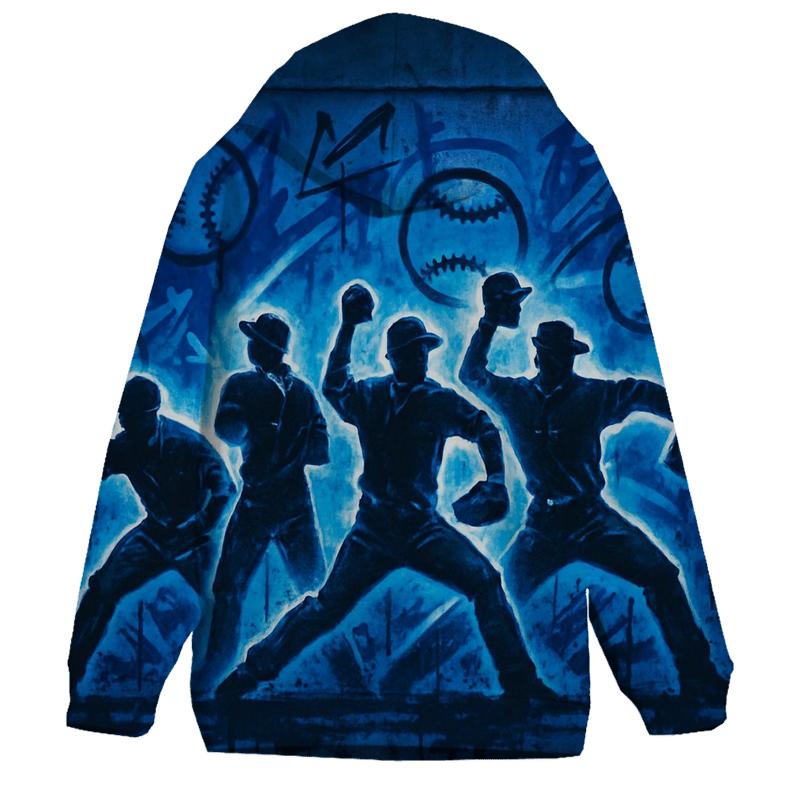 Graffiti Bullpen Thunder embroidered hoodies