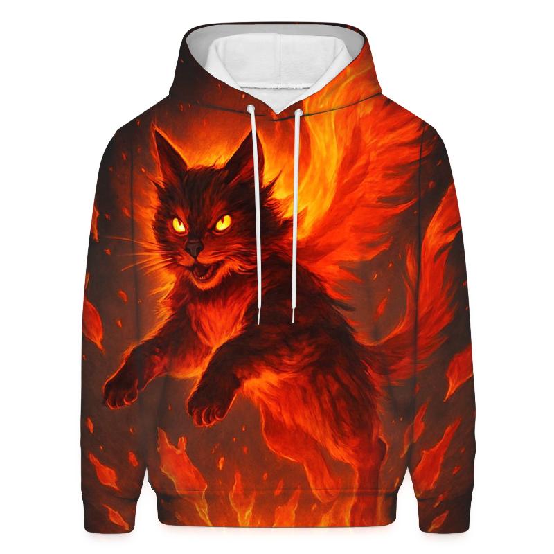 Volcanic Phoenix Cat Ascension hoodie designs