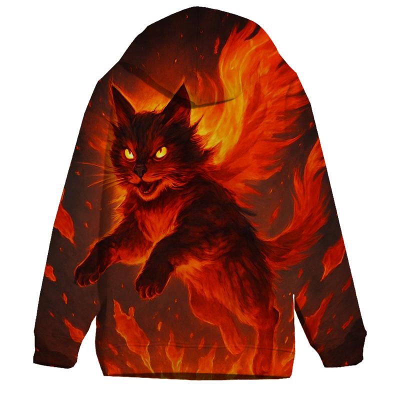 Volcanic Phoenix Cat Ascension hoodie designs