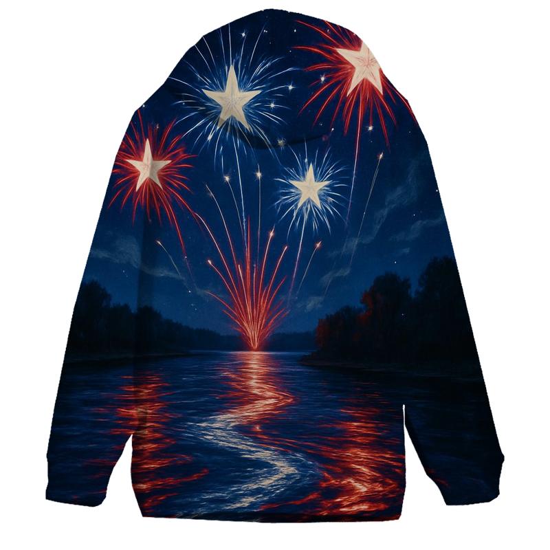 Fireworks River Of Freedom premium hoodies