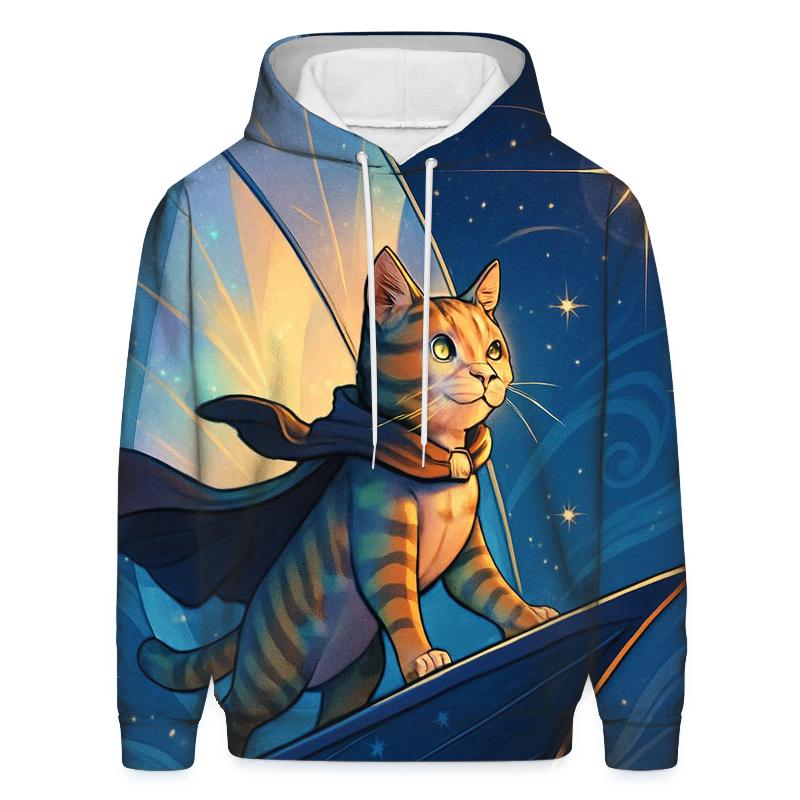 Solar Sailor Nautical Cat zip-up hoodies