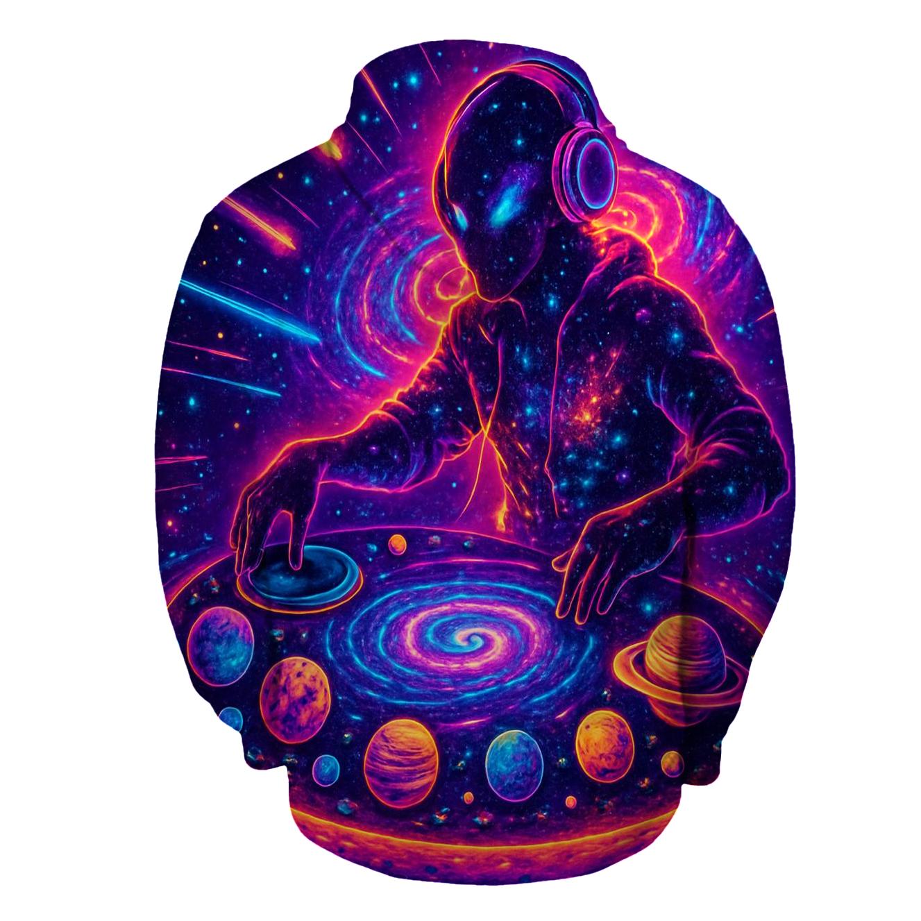 Orbiting Music Of The Celestial DJ hoodies fashion