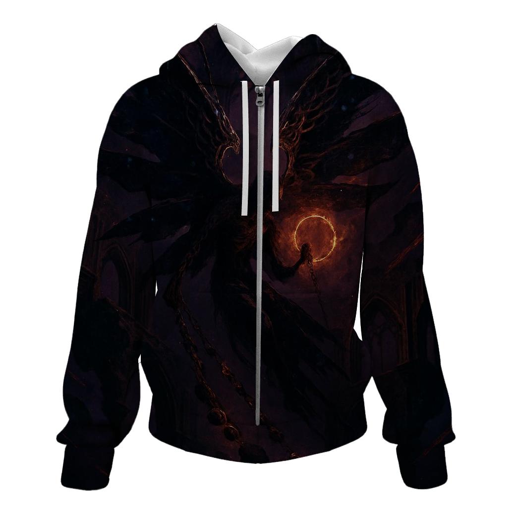 Void Seraphim Descent zip-up hoodies