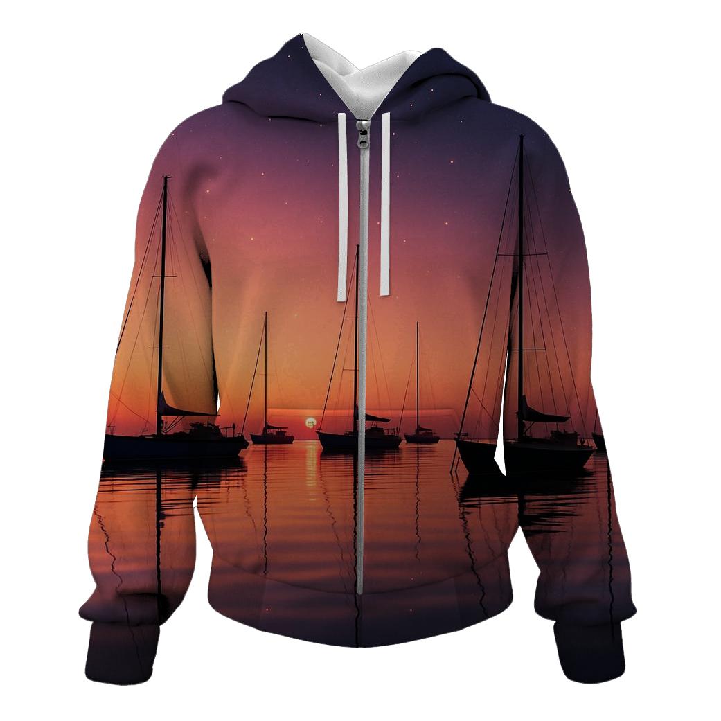 Harbor Of Glass Sunset hoodie styles