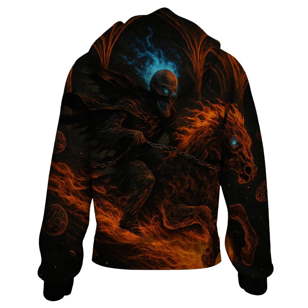 Grim Rider Of The Eventide Comet heavyweight hoodies