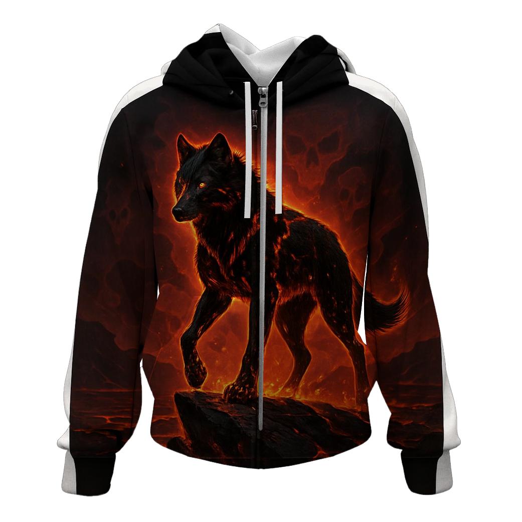 Volcanic Ember Alpha zip-up hoodies