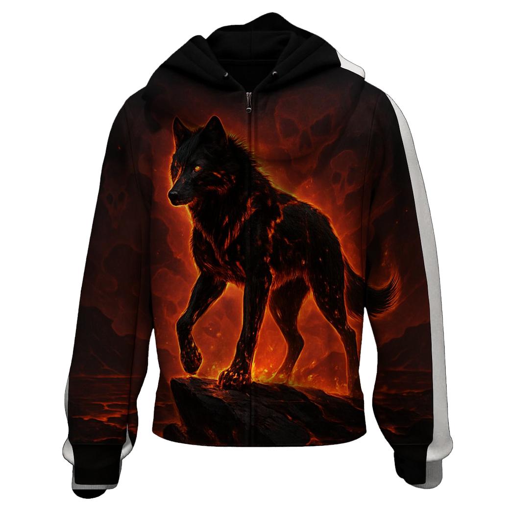 Volcanic Ember Alpha zip-up hoodies