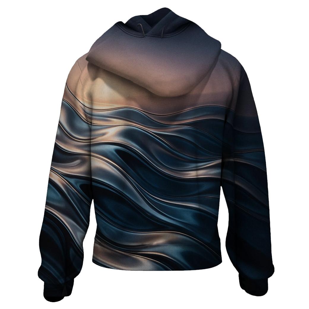 Liquid Mirage Gradient Dunes printed hoodies
