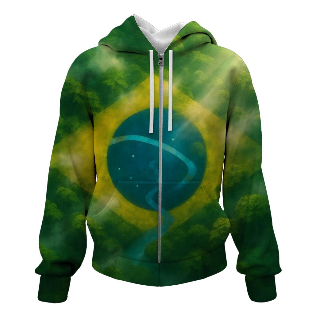 Brazilian Rainforest Flag Canopy hoodie styles