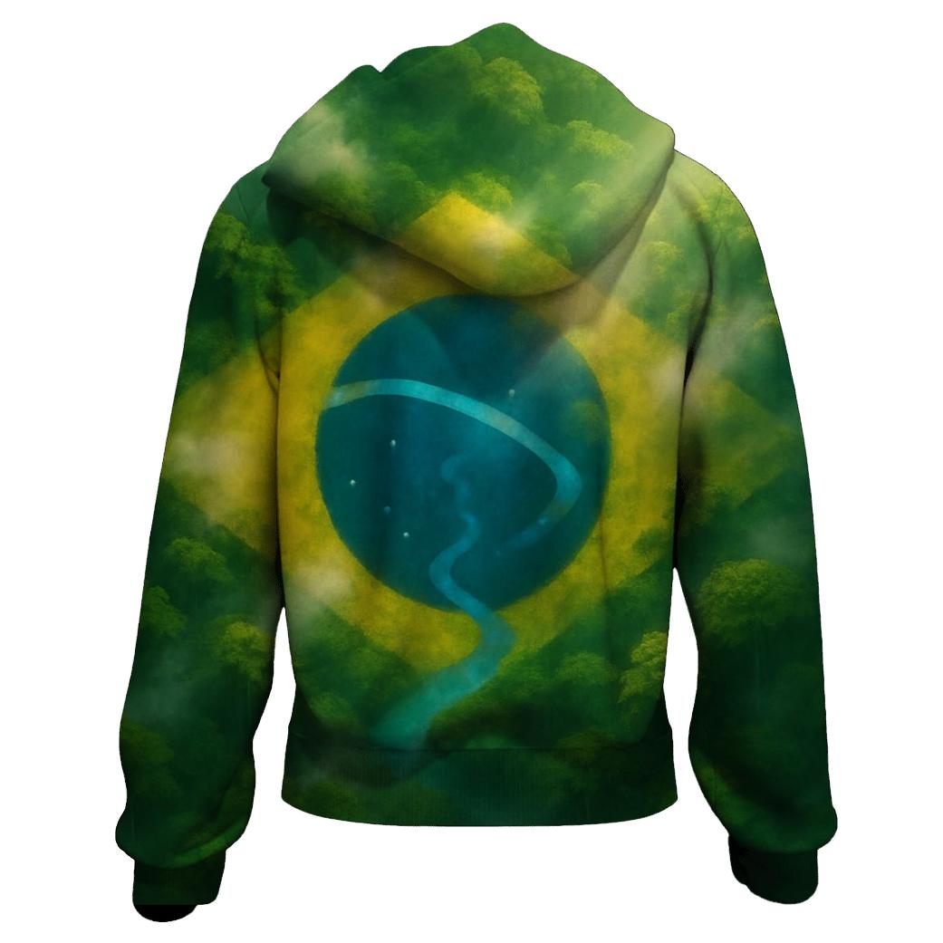 Brazilian Rainforest Flag Canopy hoodie styles