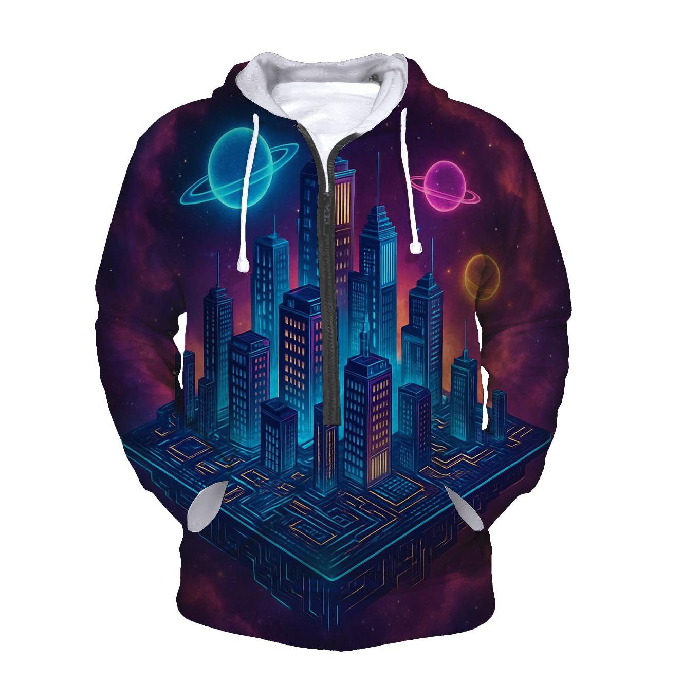 Circuit City In The Heart Of A Nebula heavyweight hoodies