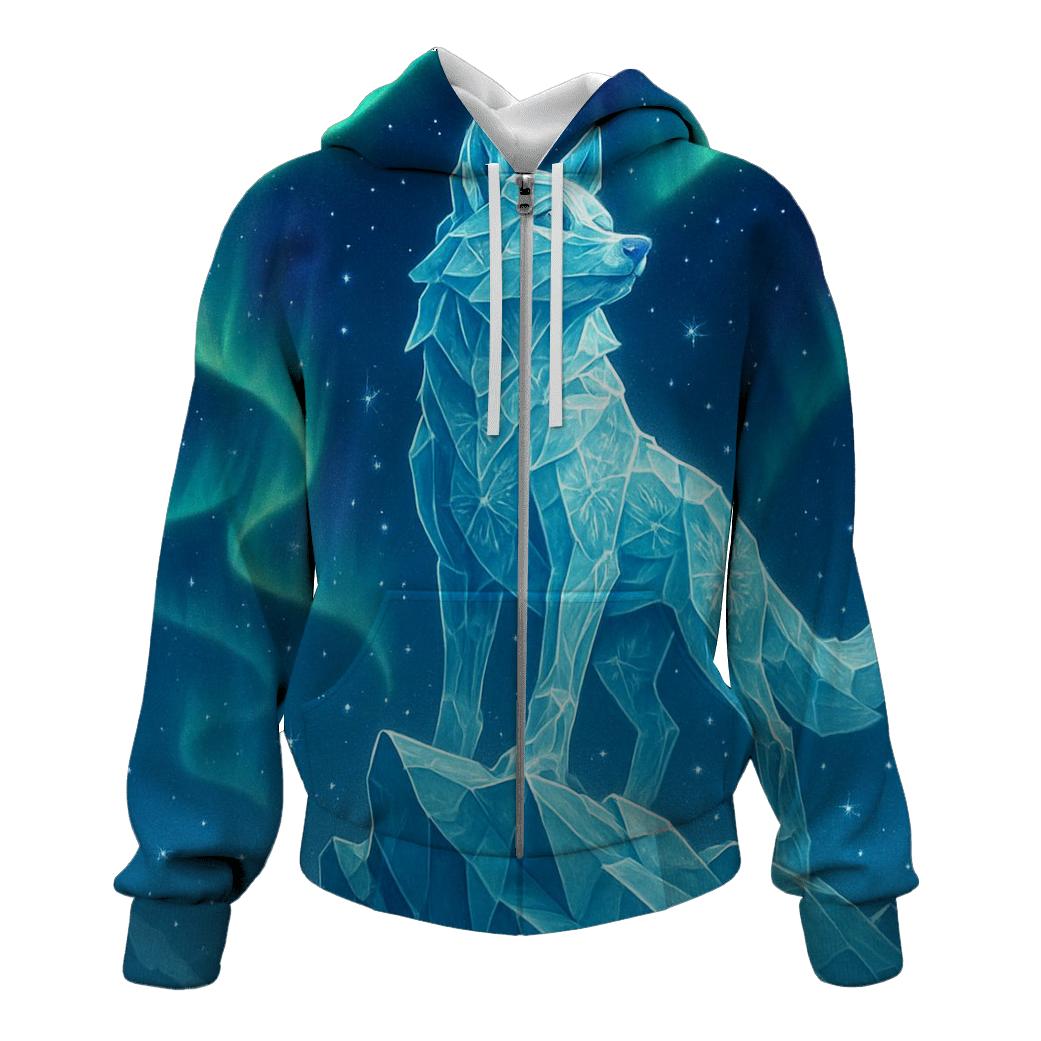 Aurora Glacier Guardian designer hoodies
