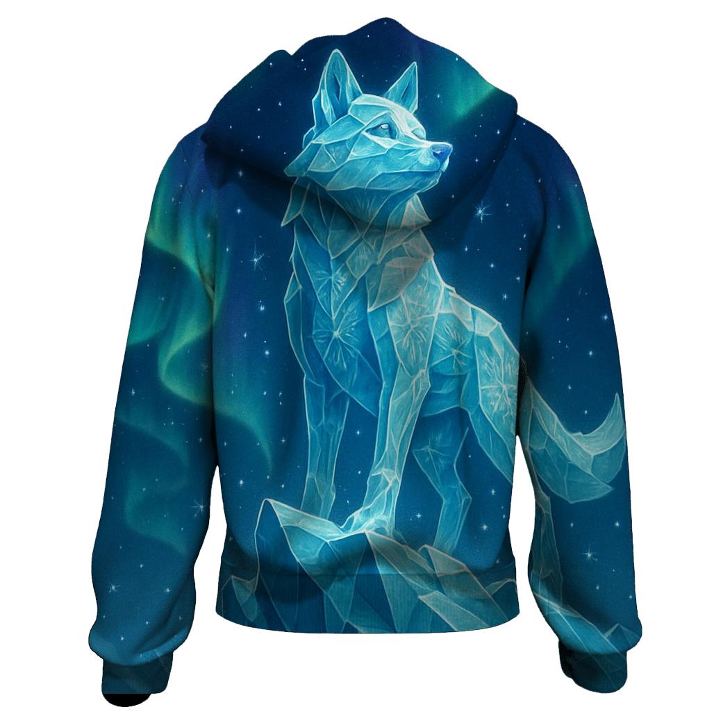 Aurora Glacier Guardian designer hoodies