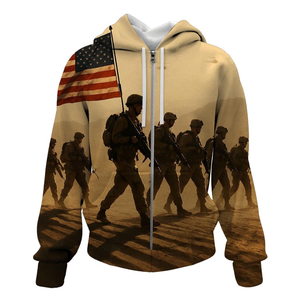 Desert Wind Banner Patrol embroidered hoodies