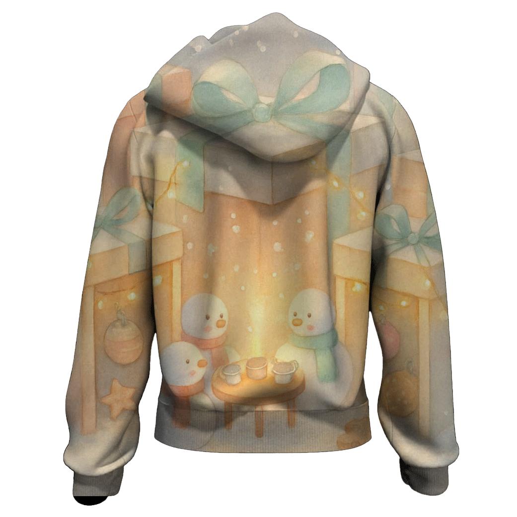 Snowman Tea Party In A Gift Box Forest designer hoodies