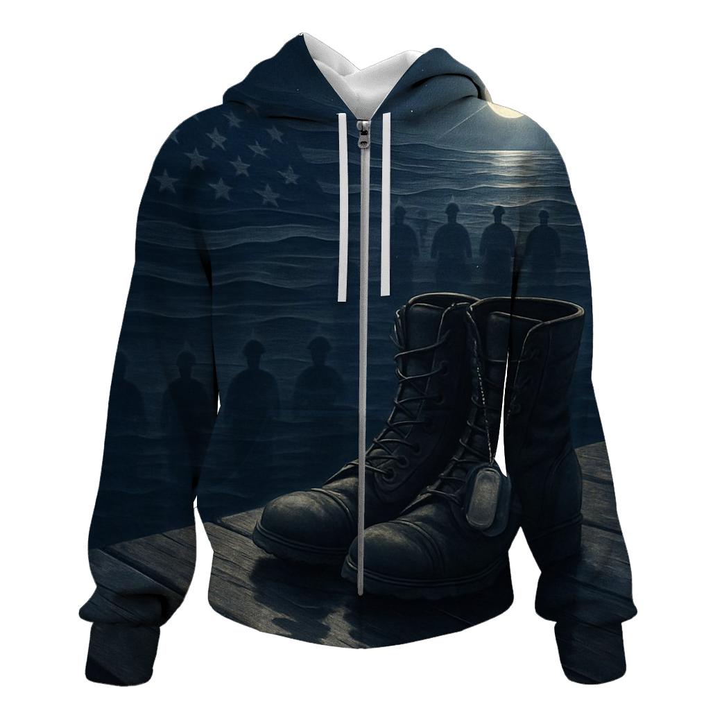 Ocean Of Memory Flag Reflections lightweight hoodies