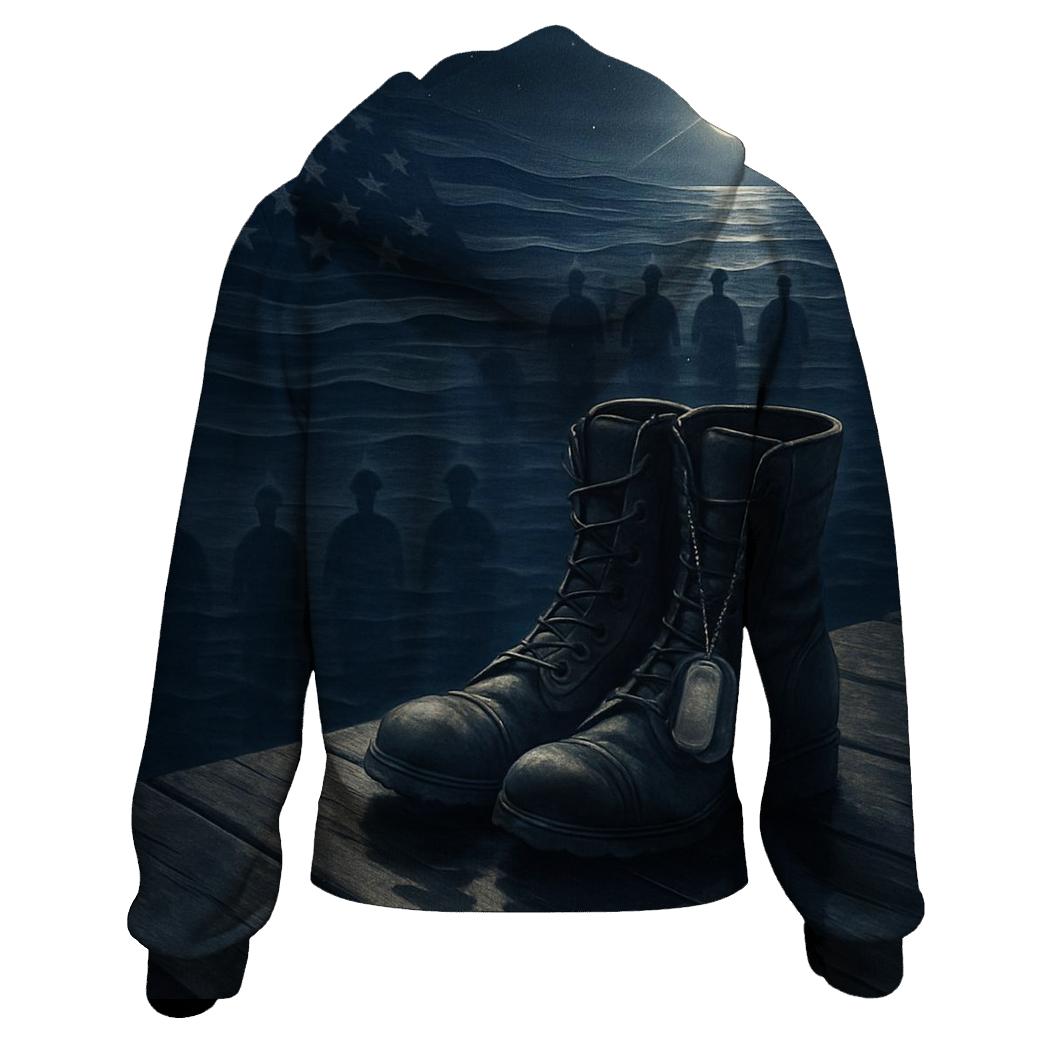 Ocean Of Memory Flag Reflections lightweight hoodies