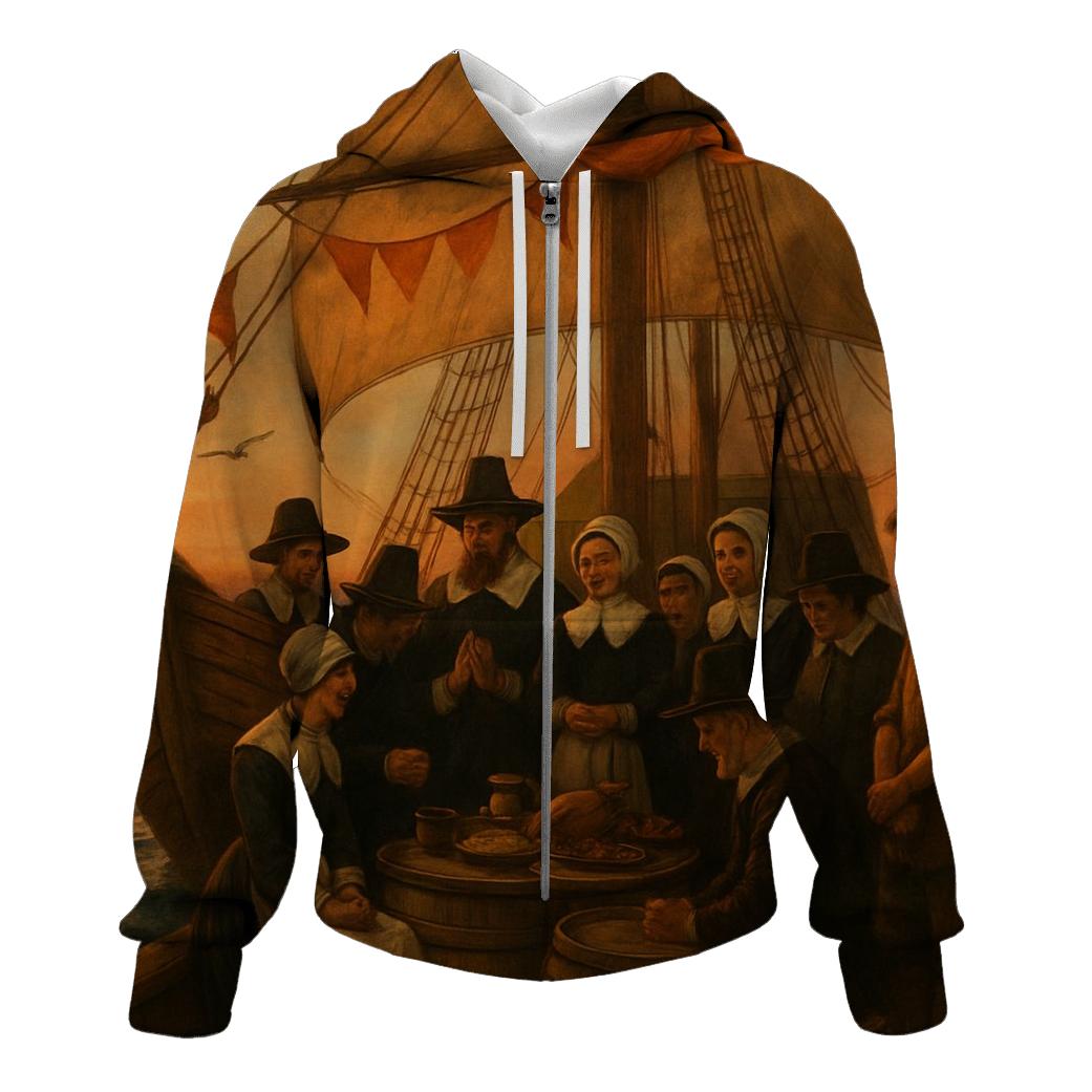 Pilgrim Voyage Of Gratitude At Sea hoodies fashion