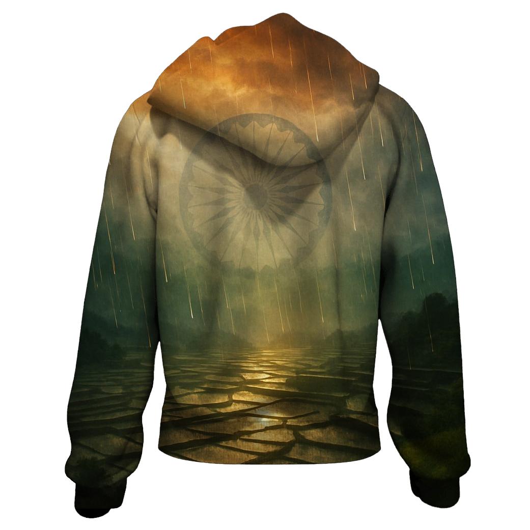 Indian Monsoon Flag Horizon heavyweight hoodies