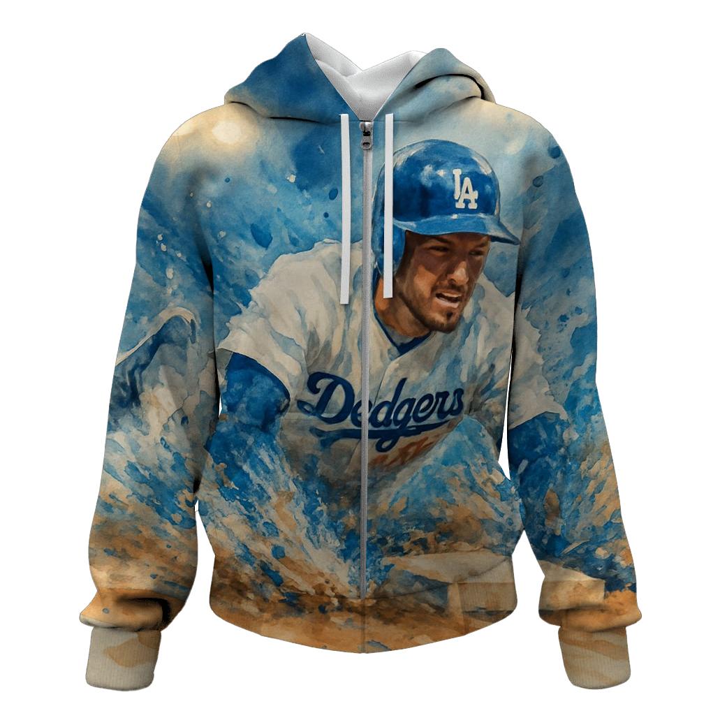 Watercolor Stolen Base Burst printed hoodies