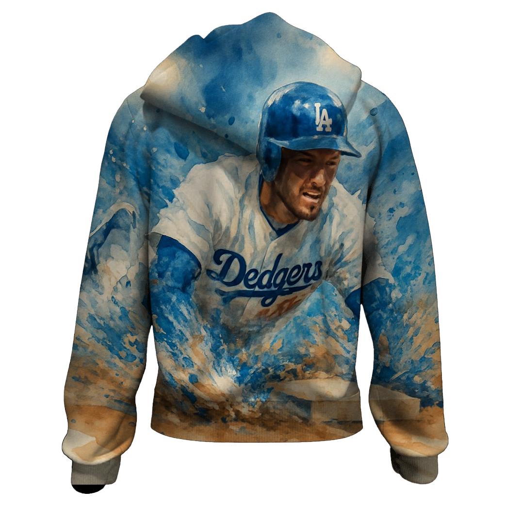Watercolor Stolen Base Burst printed hoodies