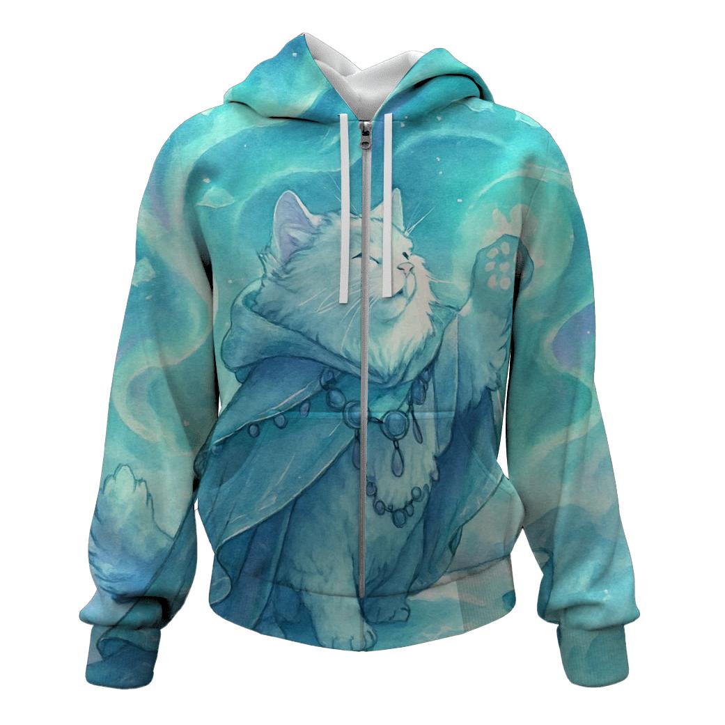 Aurora Shaman Snow Cat lightweight hoodies