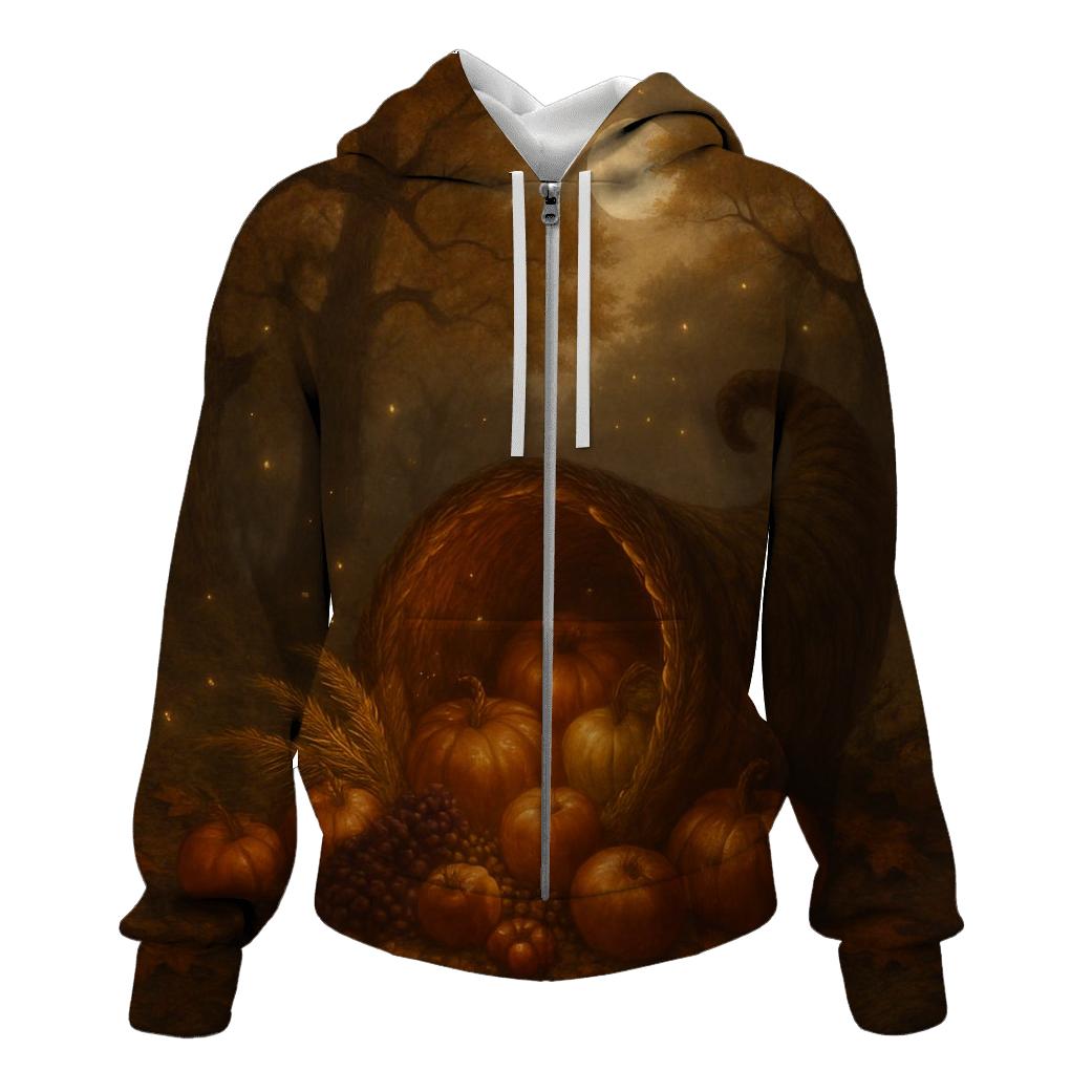 Enchanted Cornucopia Under Moonlit Oaks hoodies fashion