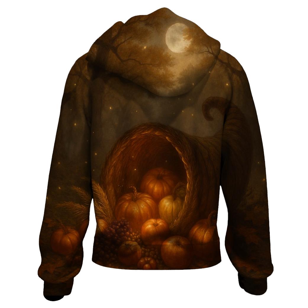 Enchanted Cornucopia Under Moonlit Oaks hoodies fashion