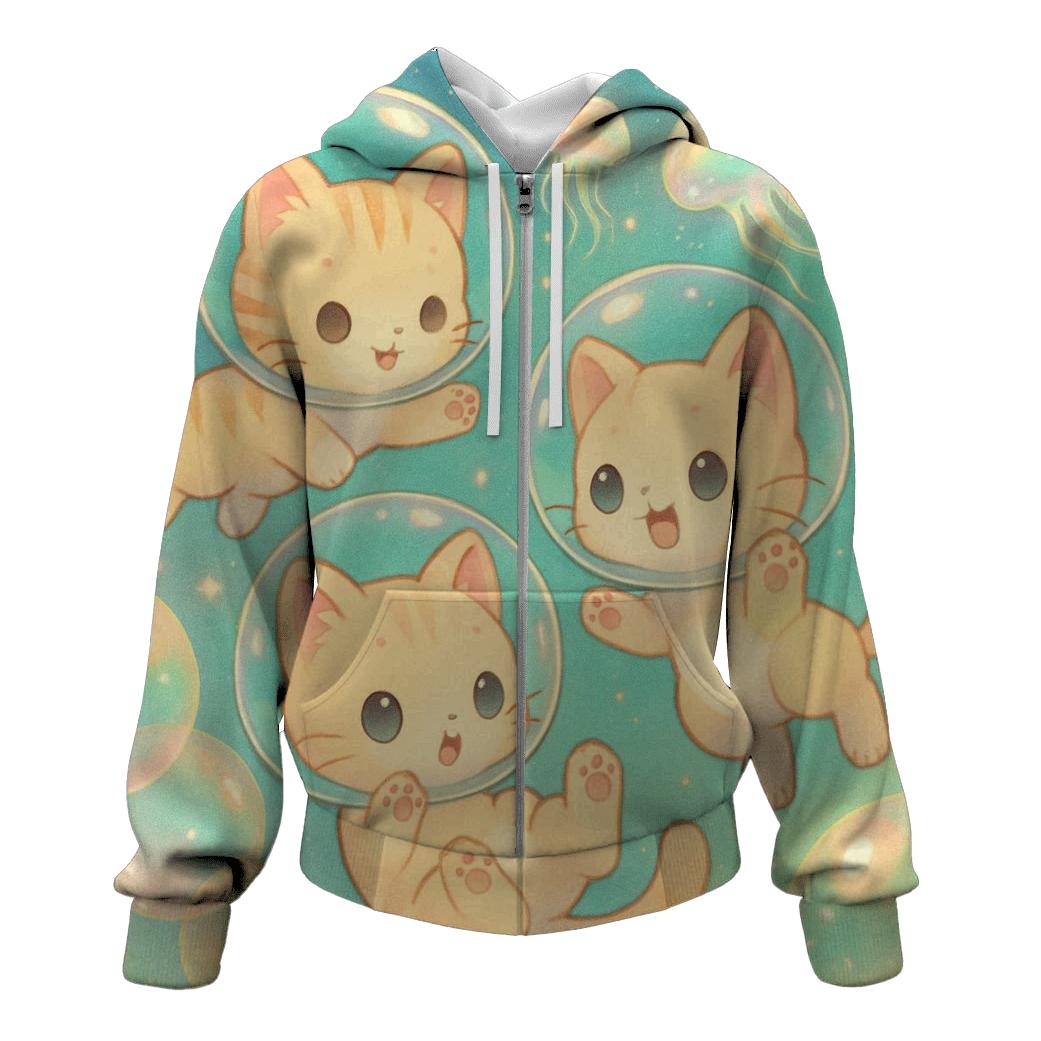 Bubble Diver Cosmic Kitten Pod hoodie designs