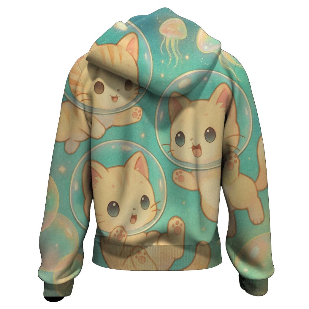 Bubble Diver Cosmic Kitten Pod hoodie designs