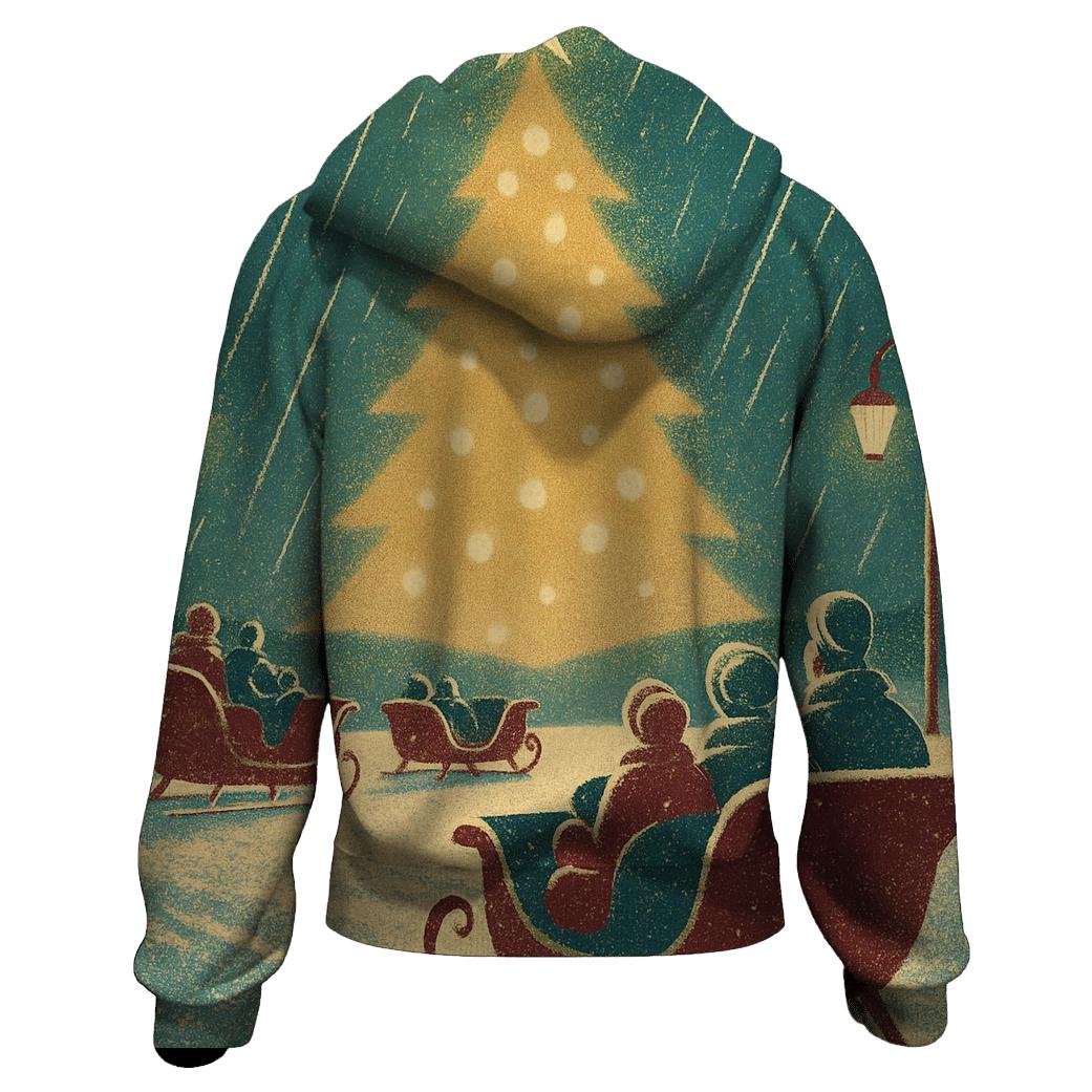 Retro Sleigh Drive In Under Falling Stars hoodie trends