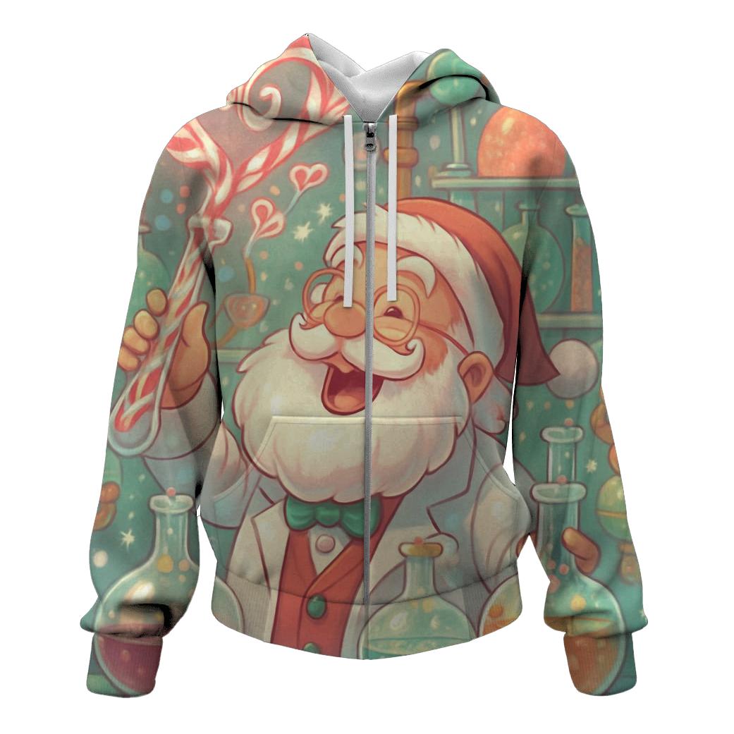 Candy Laboratory Santa Experiment zip-up hoodies