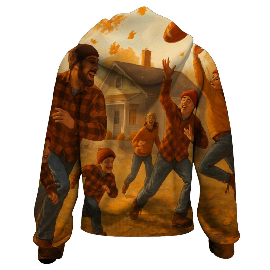 Backyard Touch Football Thanksgiving Game hoodie styles