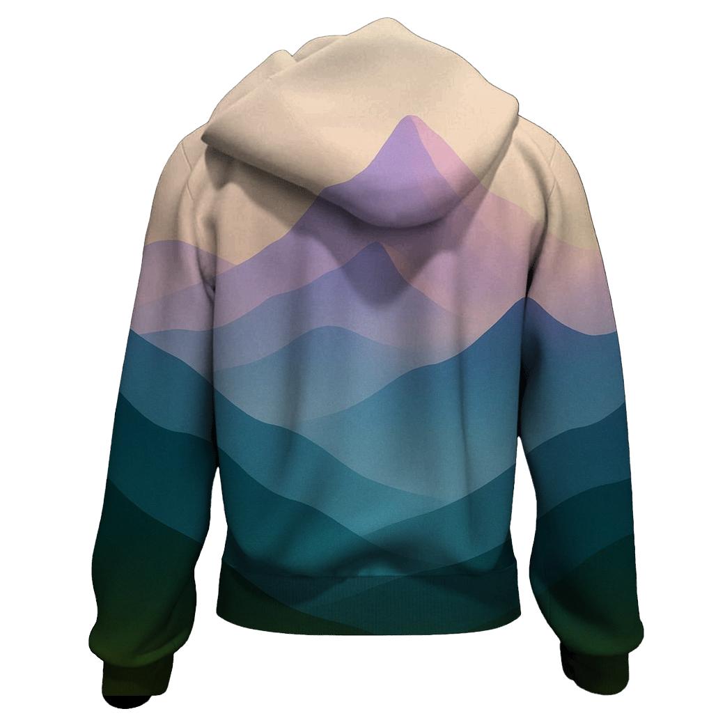 Chromatic Mountain Light Veil pullover hoodies