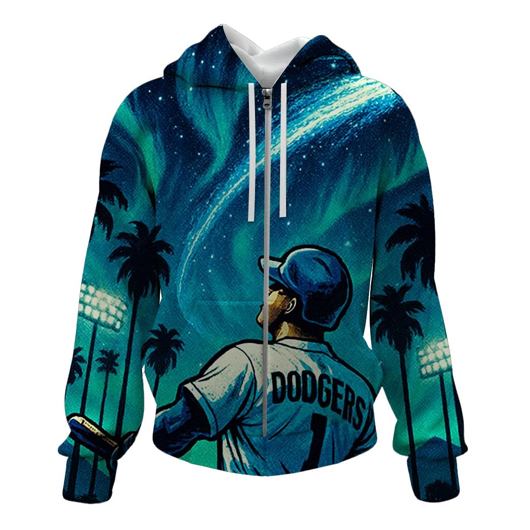 Skyline Homer Under Aurora Palms hoodie trends