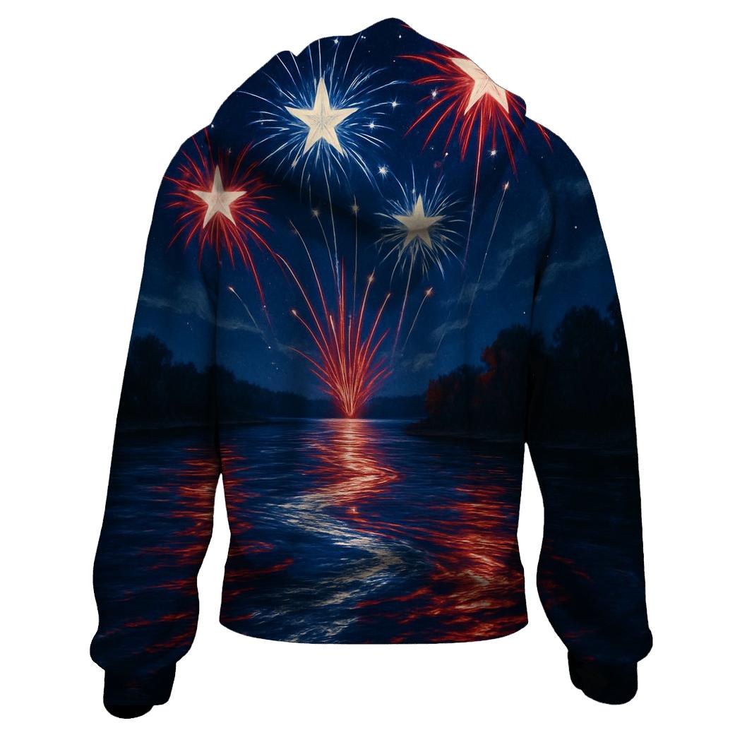 Fireworks River Of Freedom designer hoodies
