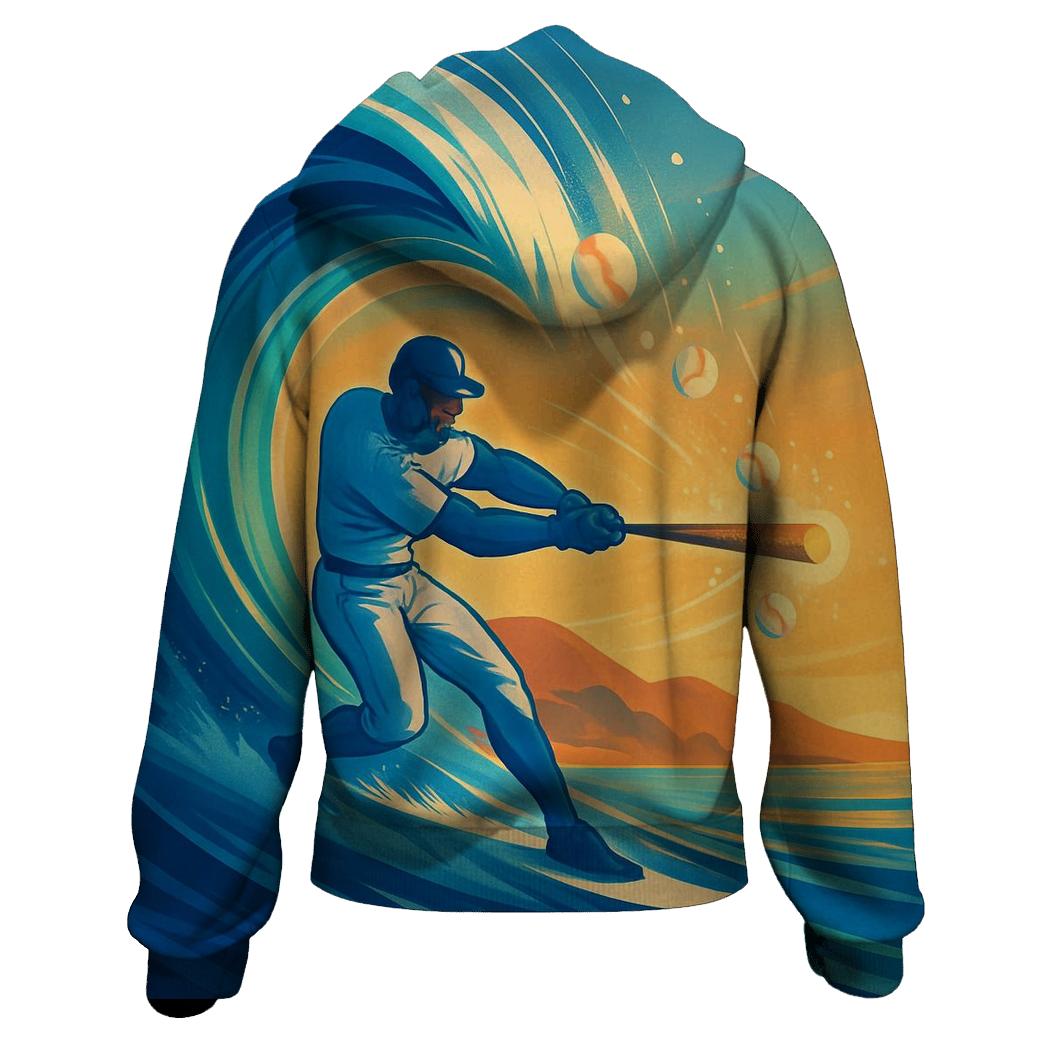 California Wave Cycle Swing printed hoodies