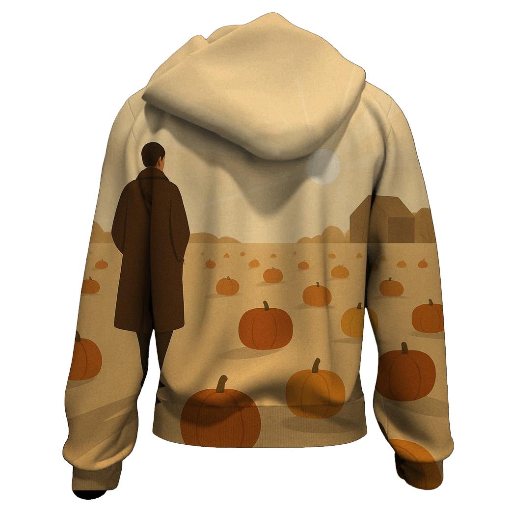 Sunrise Pumpkin Patch Gratitude Walk lightweight hoodies