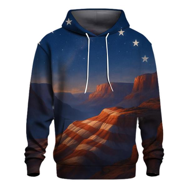 Celestial Stripes Over Canyon Ridge custom hoodies