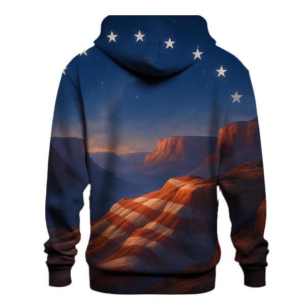 Celestial Stripes Over Canyon Ridge custom hoodies