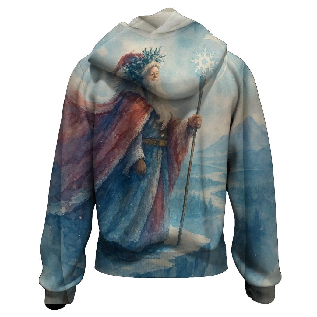 Ice Crystal Crown Santa Majesty embroidered hoodies