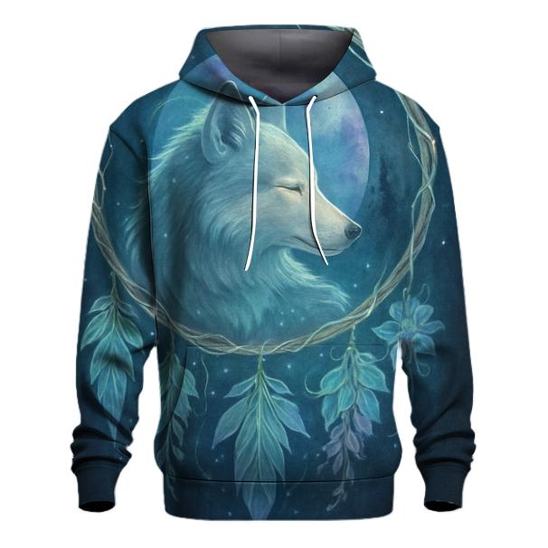Forest Dreamcatcher Moon Wolf custom hoodies