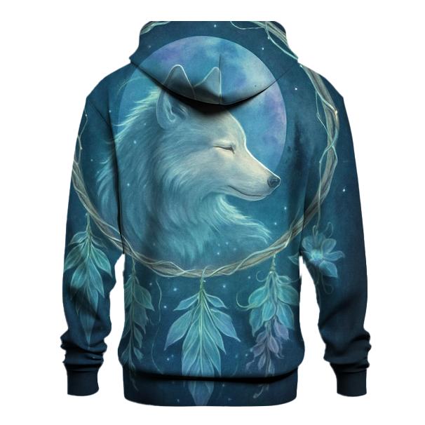 Forest Dreamcatcher Moon Wolf custom hoodies