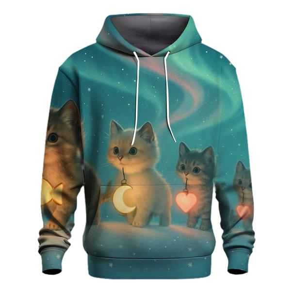 Aurora Lantern Parade Kittens premium hoodies