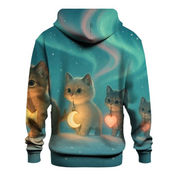 Aurora Lantern Parade Kittens premium hoodies