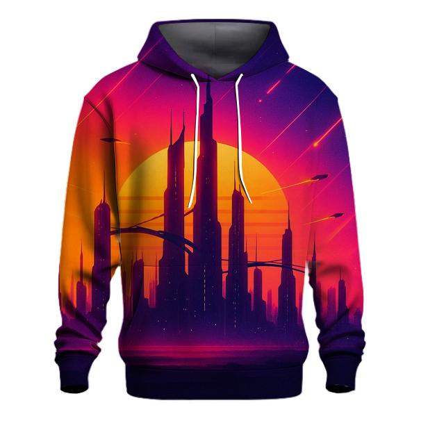 Skybridge Over Ember City zip-up hoodies