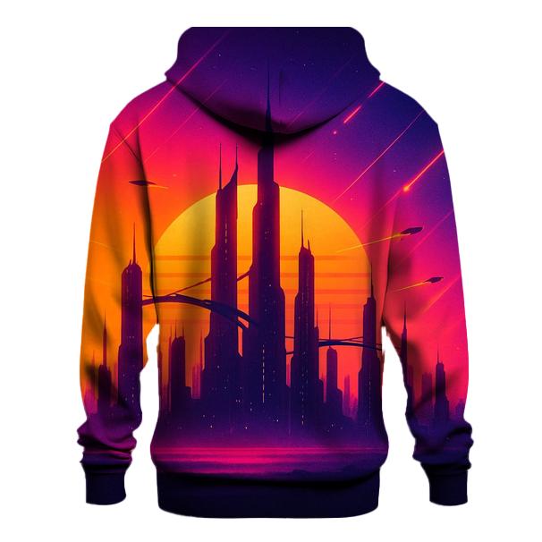 Skybridge Over Ember City zip-up hoodies