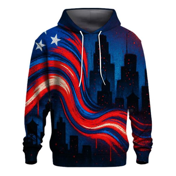 Urban Starwave Graffiti Skyline graphic hoodies