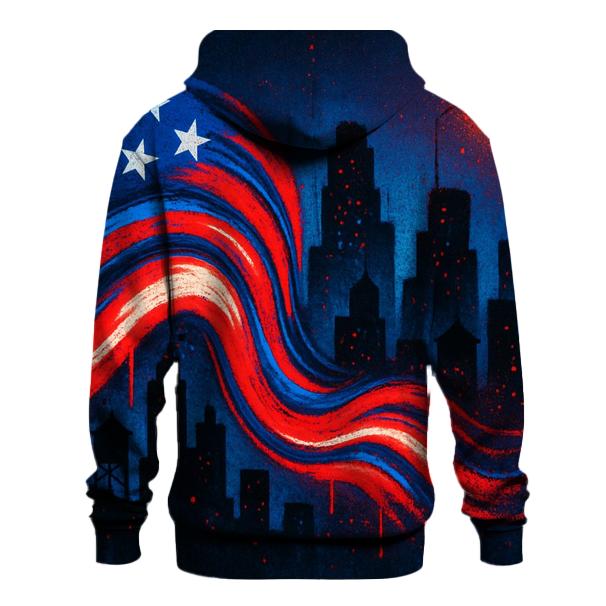 Urban Starwave Graffiti Skyline graphic hoodies